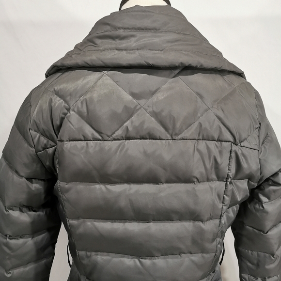 Laundry by Shelli Segal Down Puffer Coat in Grey - Sz S - Picture 5 of 9